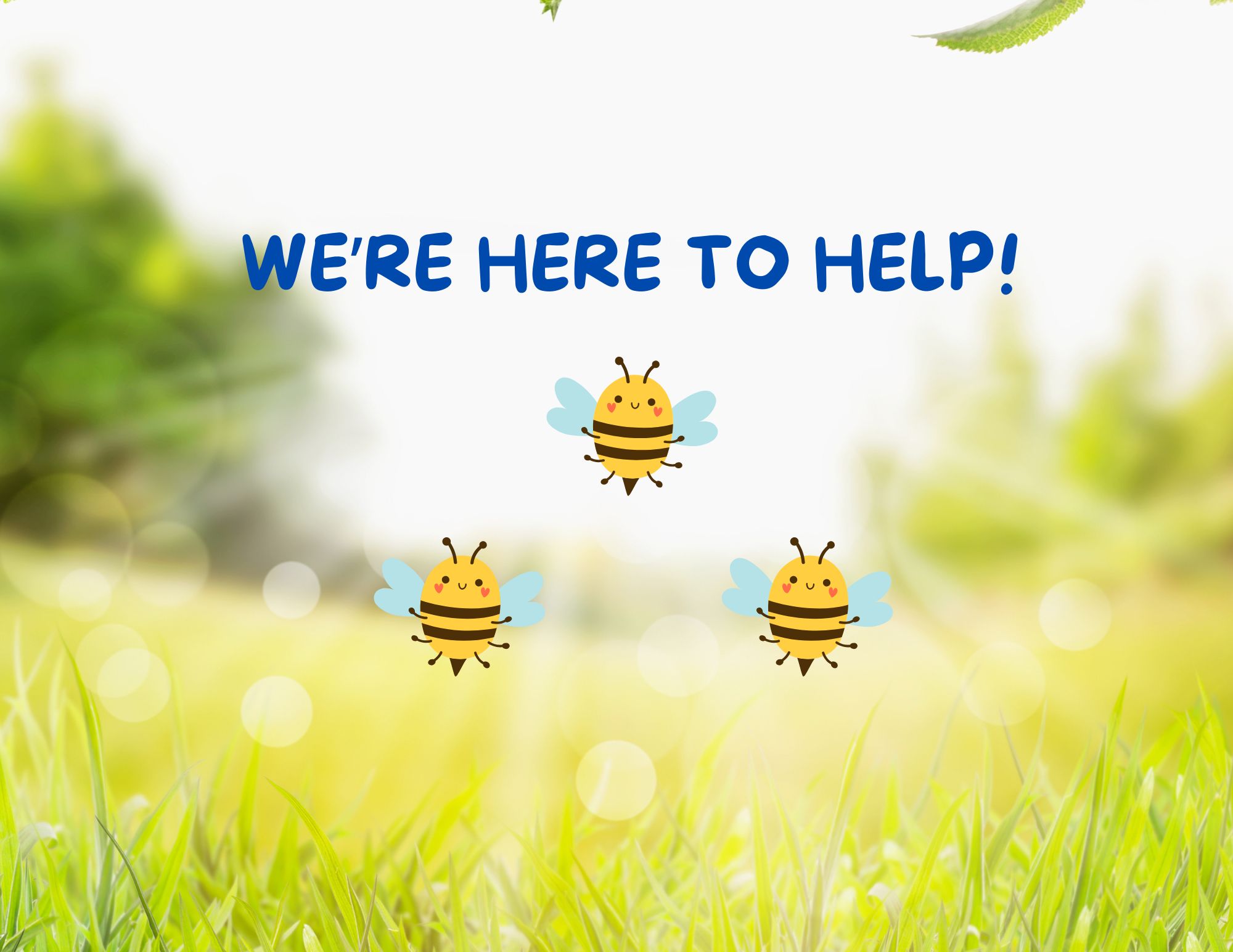 we are here to help you here to help flier